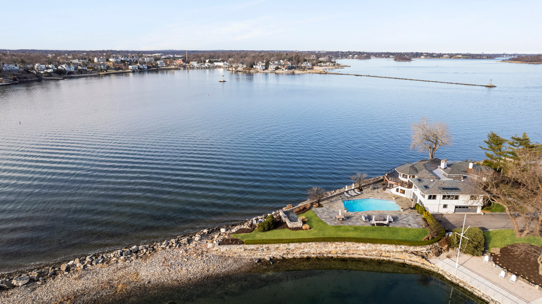 Manursing Island Waterfront Residence – 6 N Island Drive, Rye, NY, USA – 47