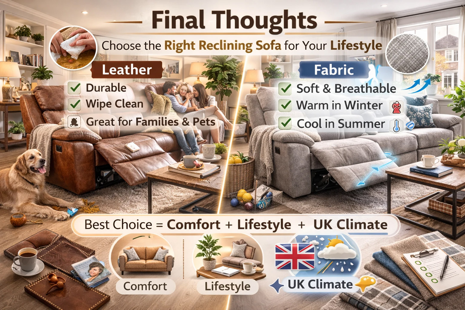 Choosing the Right Reclining Sofa for Your Lifestyle