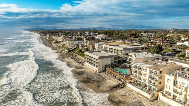 Aerial View of Carlsbad, California, Oceanside Villas, Holiday Condo Rentals