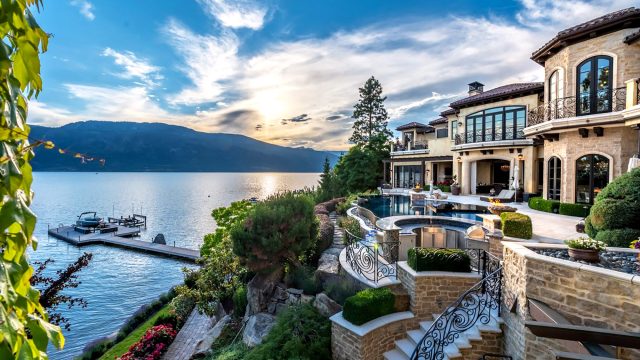 Elevated Real Estate in British Columbia: Waterfront Okanagan Luxury Real Estate