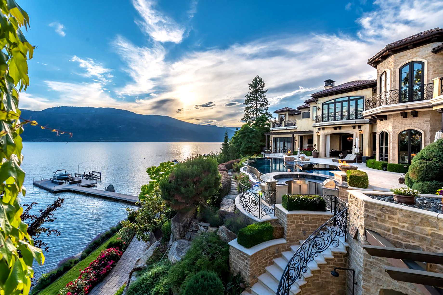 Elevated Real Estate in British Columbia: Waterfront Okanagan Luxury Real Estate