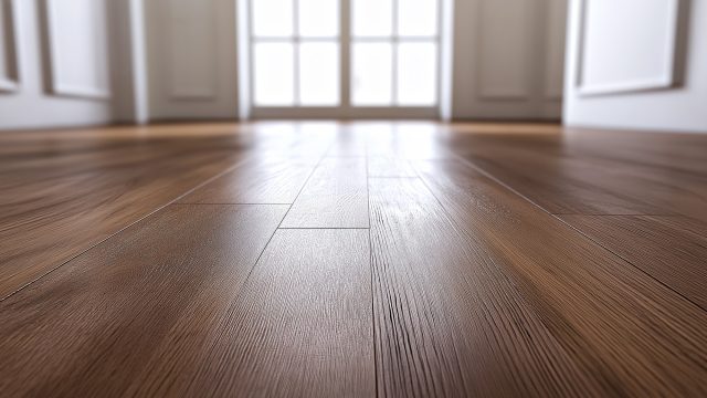 Laminate Wood Flooring in a Bright Room