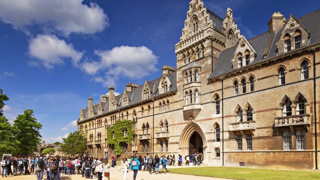 Meadow Building at Christ Church College at Oxford University in England, UK