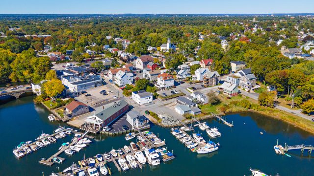 Pawtuxet Cove Marina on Providence River between Cranston and Warwick, Rhode Island