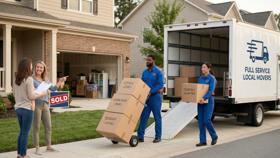 Professional Moving Service at a Newly Sold Suburban Home – The ...