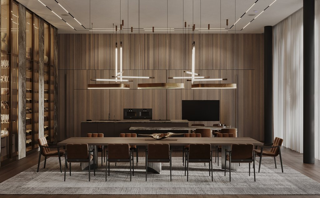 Coastal Modern Luxury Dining Room