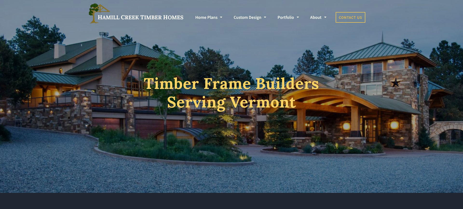 Hamill Creek Timber Homes Vermont Timber Frame Builders Page