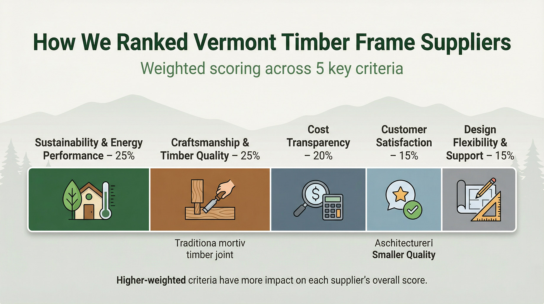 How We Ranked Vermont Timber Frame Suppliers