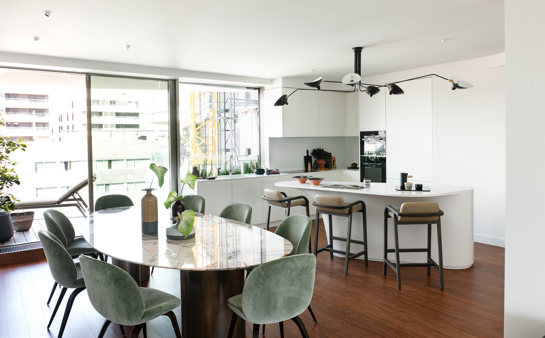 08b – Antares Barcelona – Residence 9.01 – Dining Room and Kitchen