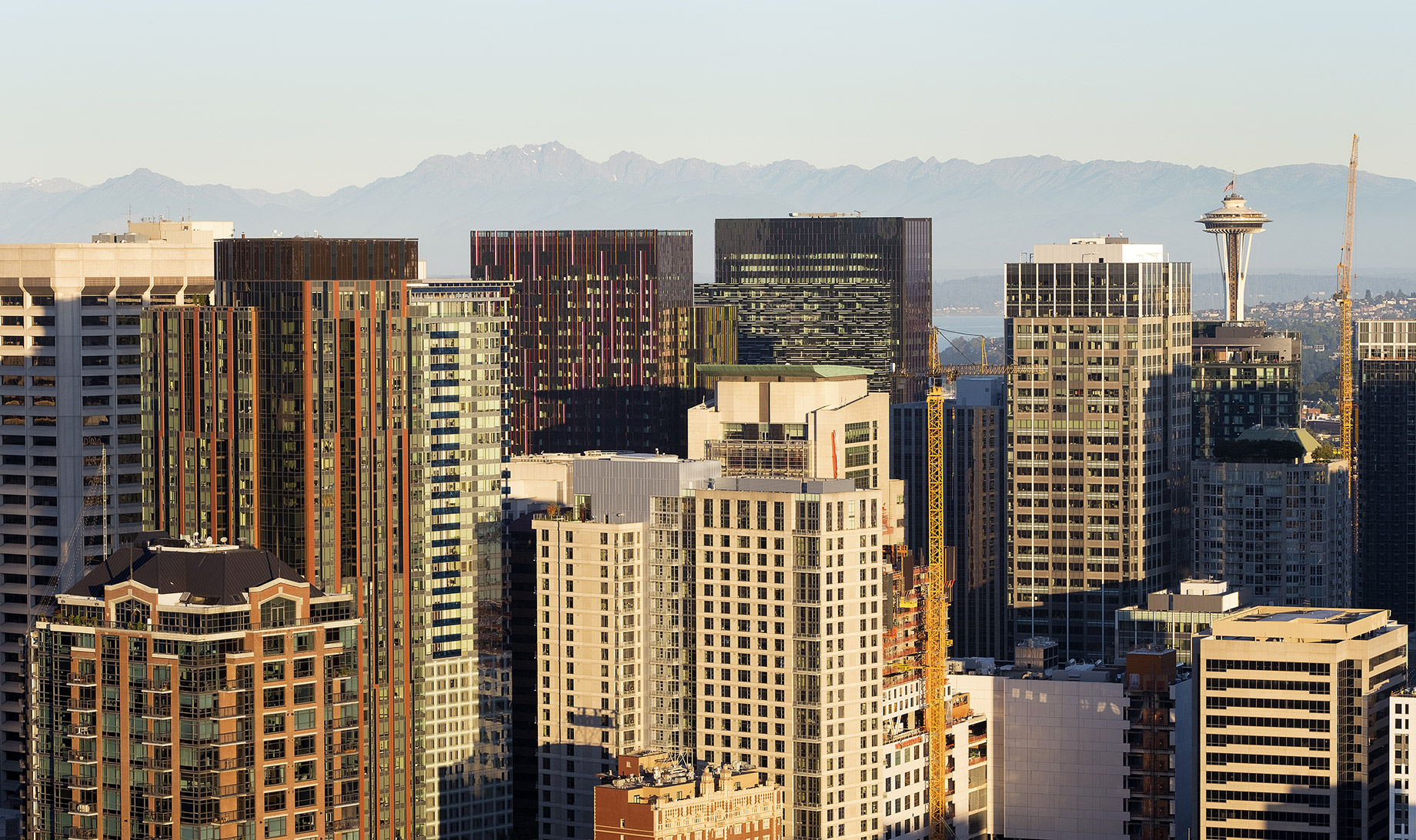 High-Rise Buildings in Seattle, Washington, USA