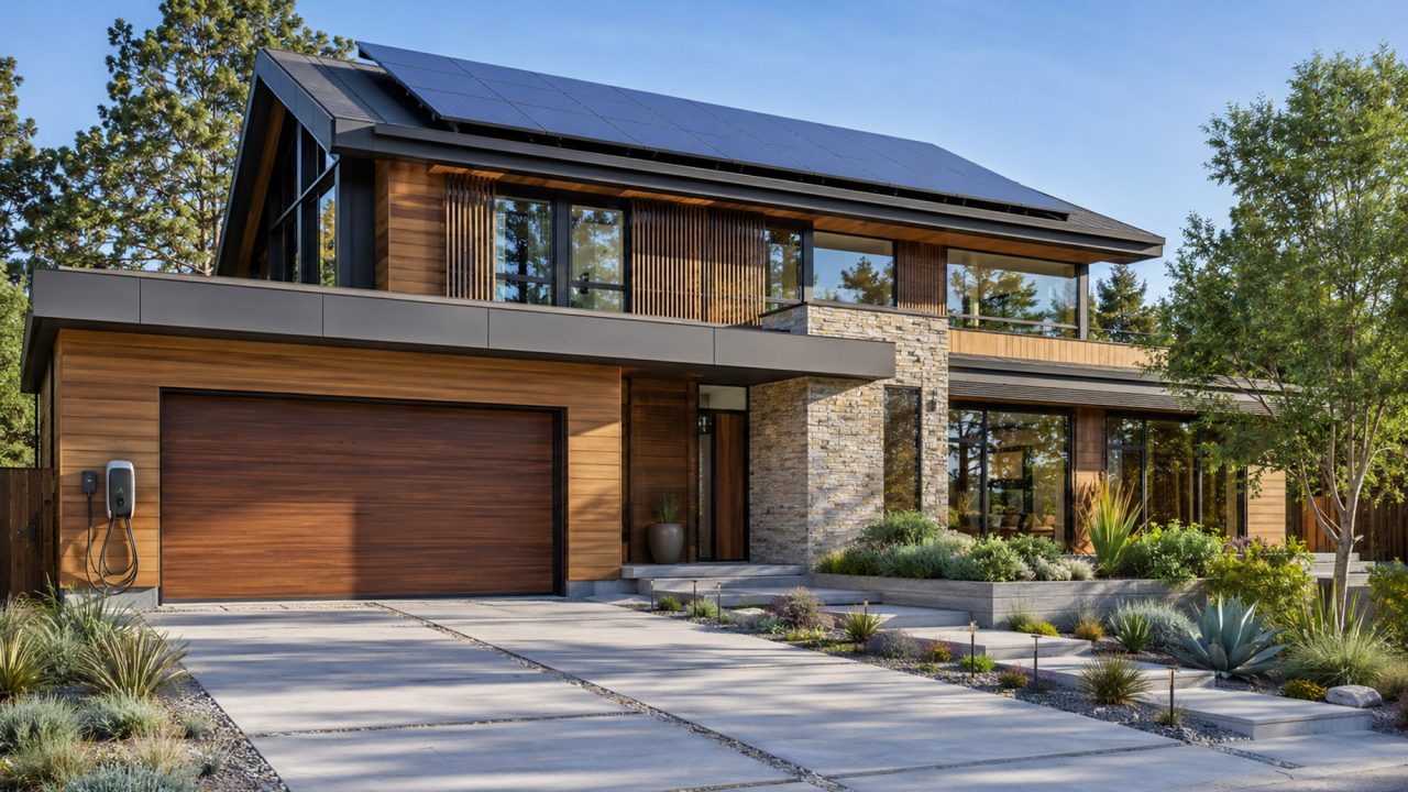 Sustainable Luxury Home with Solar Panels and Modern Eco Design – The ...