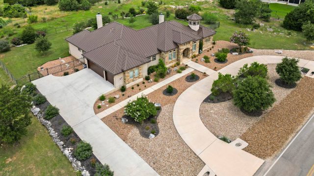 Aerial View of a Residence in San Antonio, Texas, USA