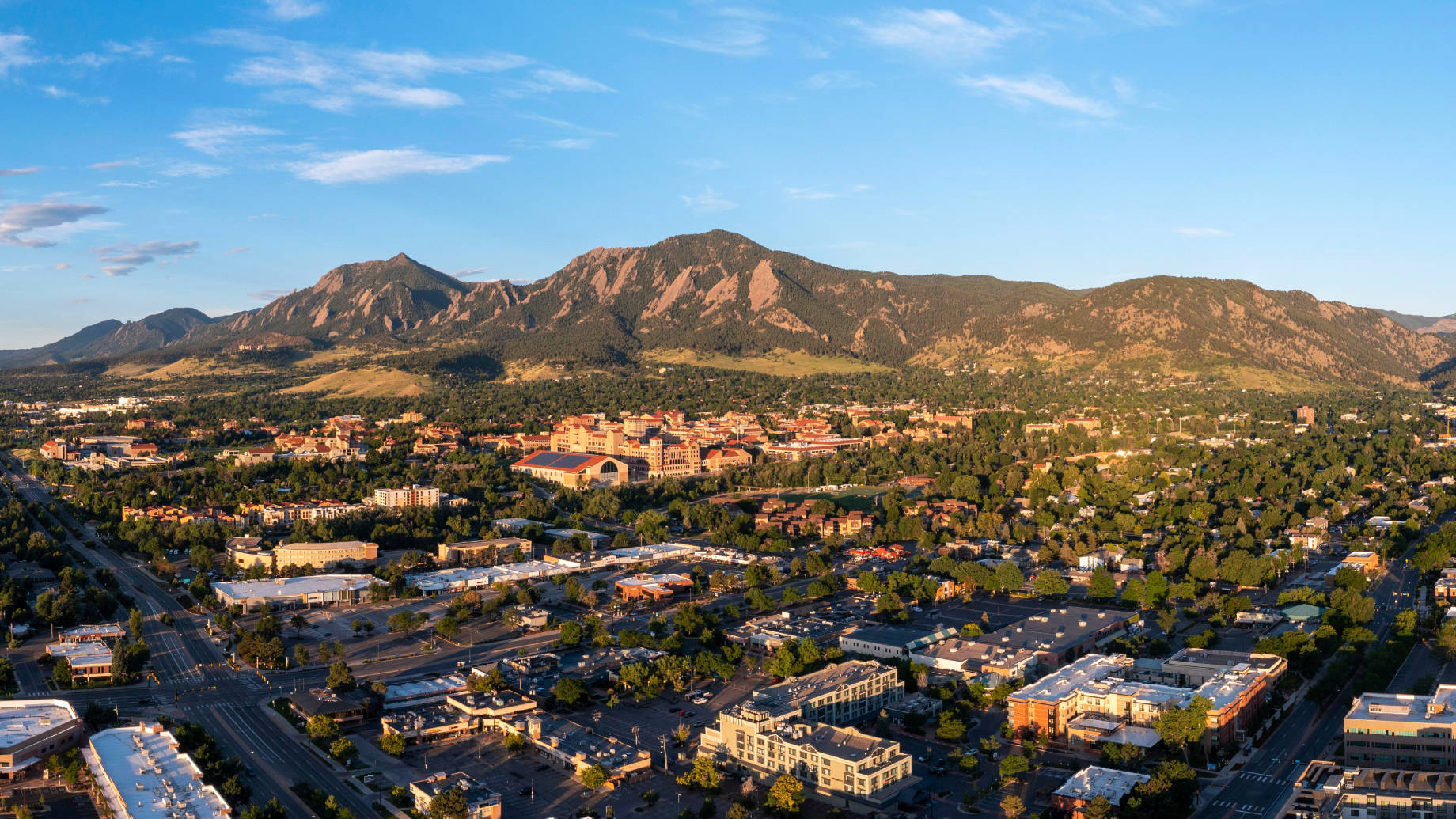 Morning Sunrise in Boulder, Colorado, USA