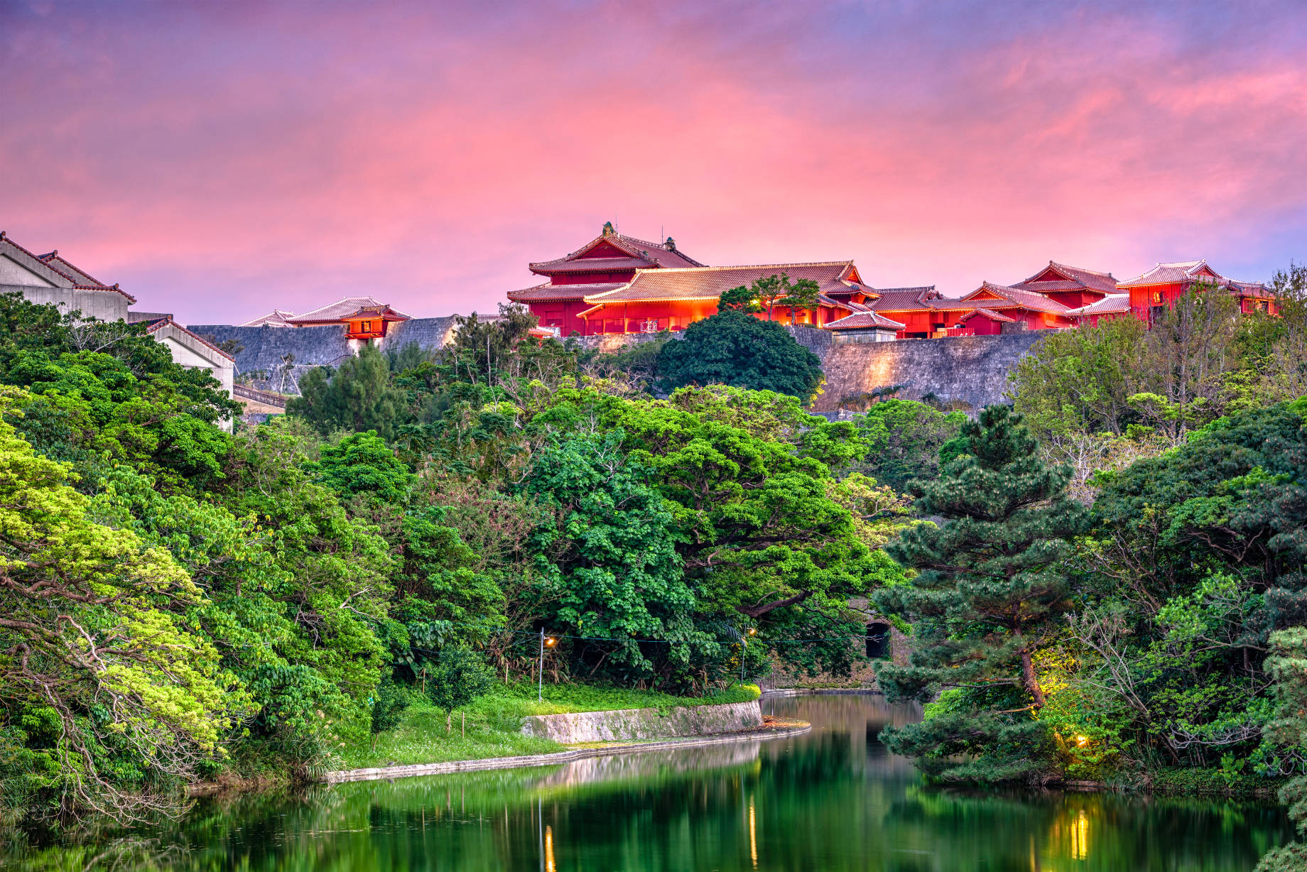 Okinawa, Japan at Shuri Castle