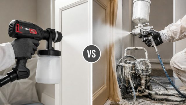 Titan Capspray 105 Paint Sprayer vs Traditional Spray Systems