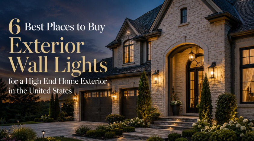 6 Best Places to Buy Exterior Wall Lights for a High End Home Exterior in the United States