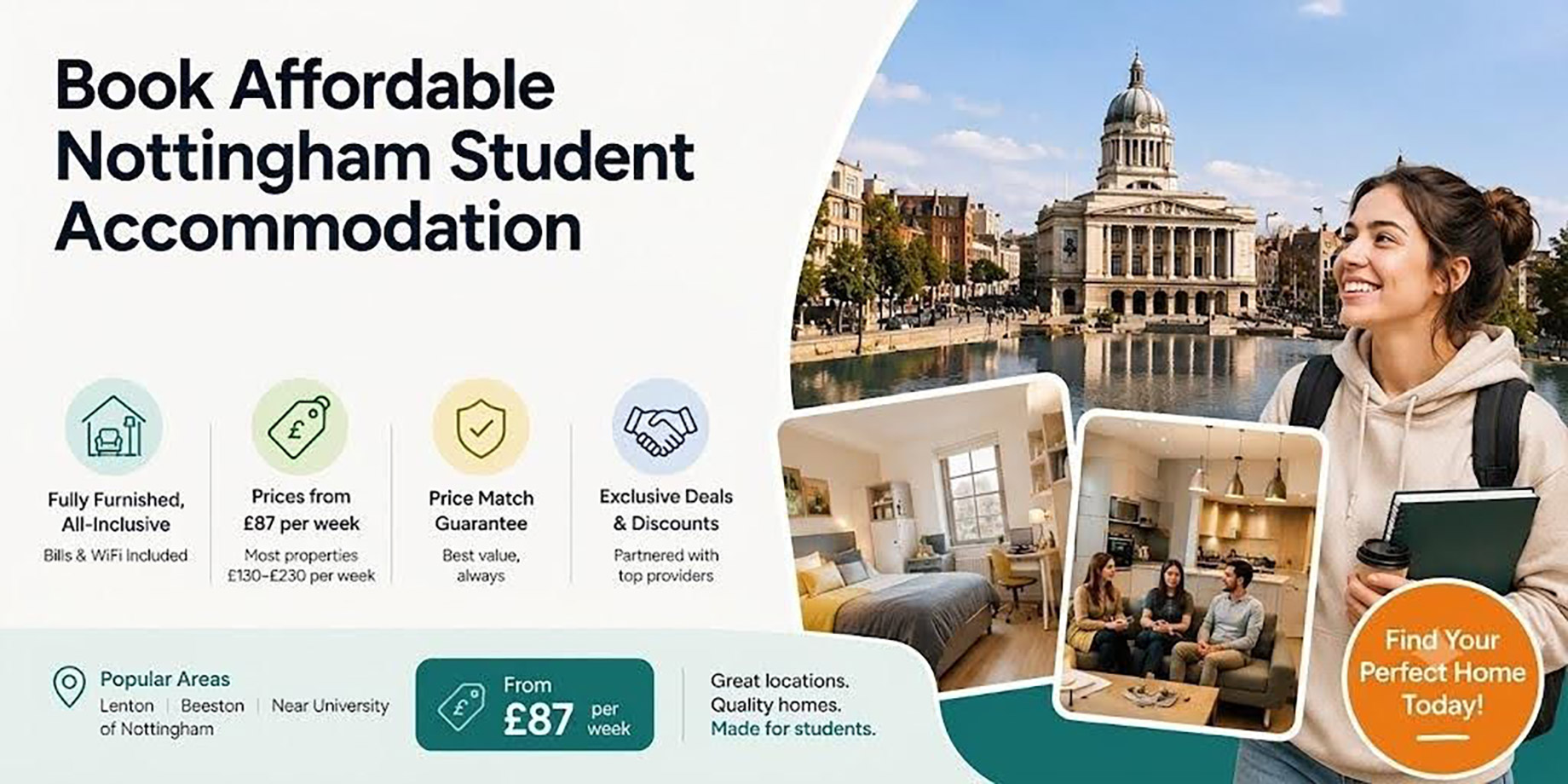 Book Affordable Nottingham Student Accommodation