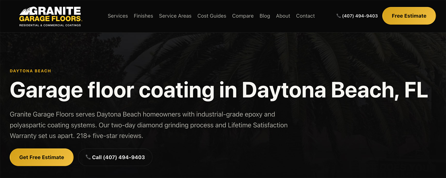 Florida Granite Garage Floors - Daytona Beach, FL