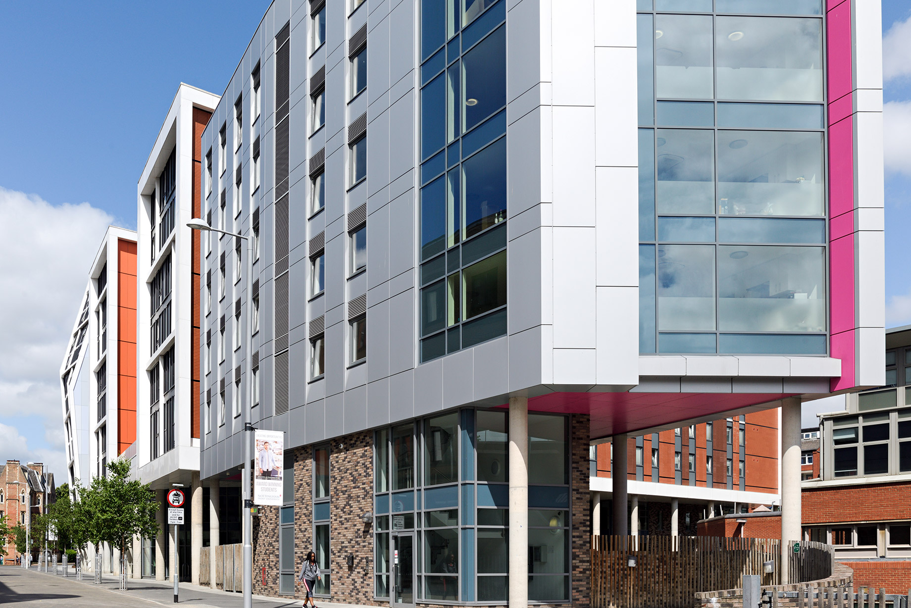 Nottingham Trent University - Modern Student Union Accommodation on Shakespeare Street.
