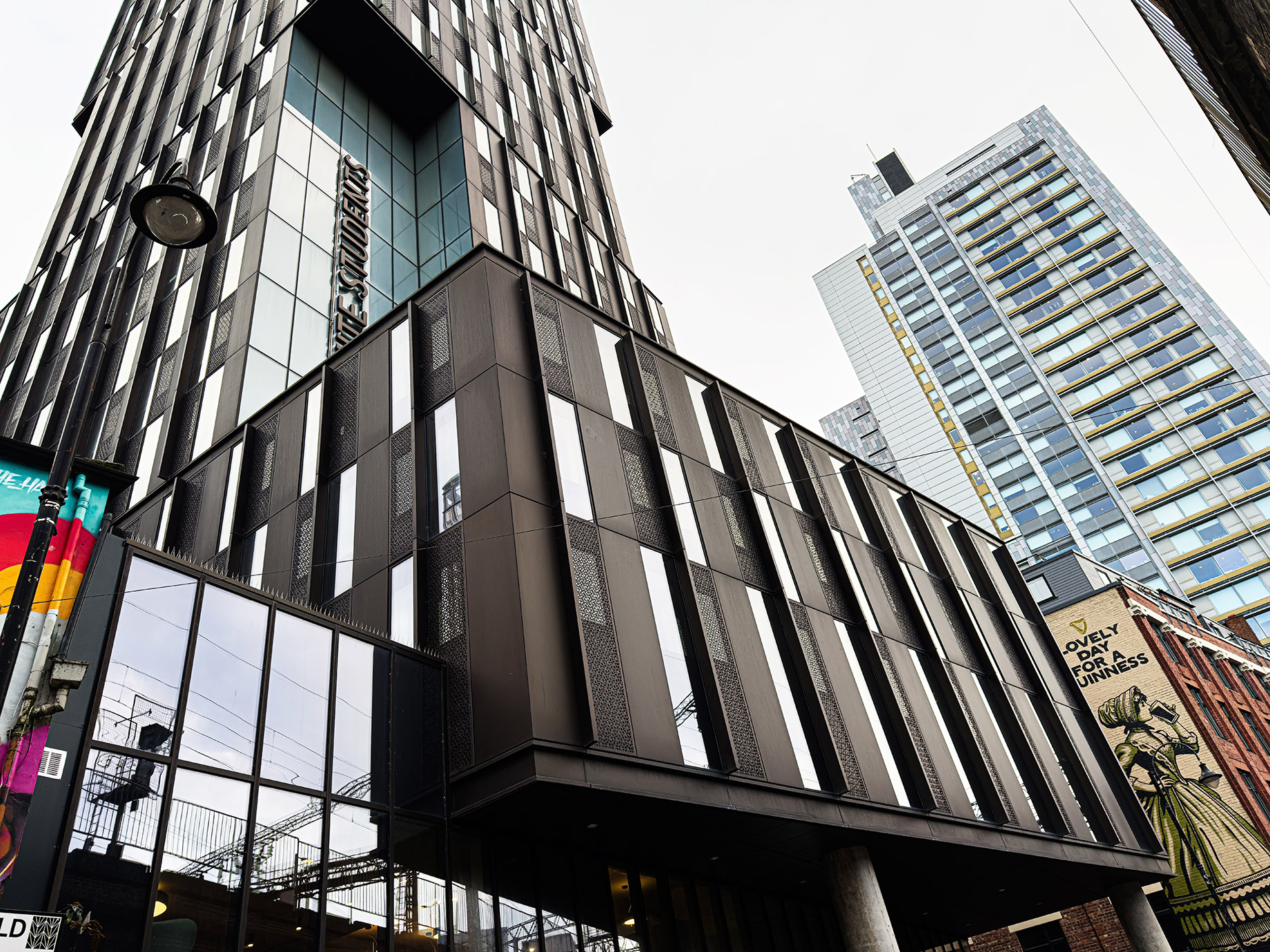 Unite Students - Urban Scene with Artisan Buildings and Towers in Manchester, UK