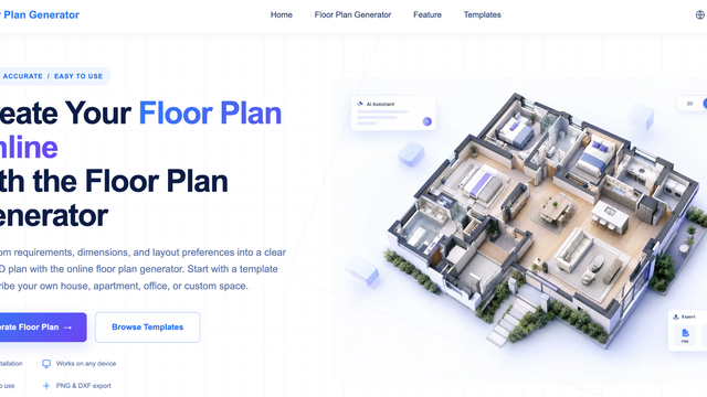 A floor plan generator turns room sizes, a sketch, or a text brief into a 2D layout and 3D floor plan in minutes, ideal for drafts, not construction.